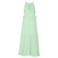 thumbnail image 5 of hotojiny Maxi Dresses for Women Summer Sleeveless Halter Neck Tiered Dress Flowy Tie up Ruffle Hem Beach Vaction Boho Dresses, 5 of 7