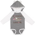 thumbnail image 3 of Inktastic My Godmother Loves Me Girls Sloth Girls Long Sleeve Baby Bodysuit, 3 of 5