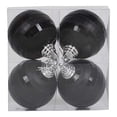thumbnail image 2 of Vickerman M151417 4 in. Black Shiny & Matte Mirror Ball Christmas Ornament 4 per Box, 2 of 3