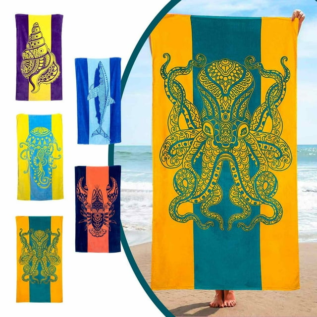 Beach Towel - Large Microfiber Quick Dry & Absorbent Towel for Pool, Beach & Travel