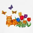 thumbnail image 3 of CafePress - Orange Cat In Tulips Maternity T Shirt - Cotton Maternity T-shirt, Cute & Funny Pregnancy Tee, 3 of 4