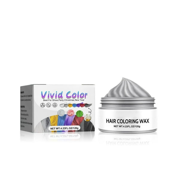 Fiudx Cera In El Cabello, Crema Colorante Vegetal, Pomada In Color Multidimensionales, Cera Nutritiva En El Cabello, Ideal En Fiestas de Año Nuevo, para Amantes Del Cosplay, Fórmula Herbal Segura.