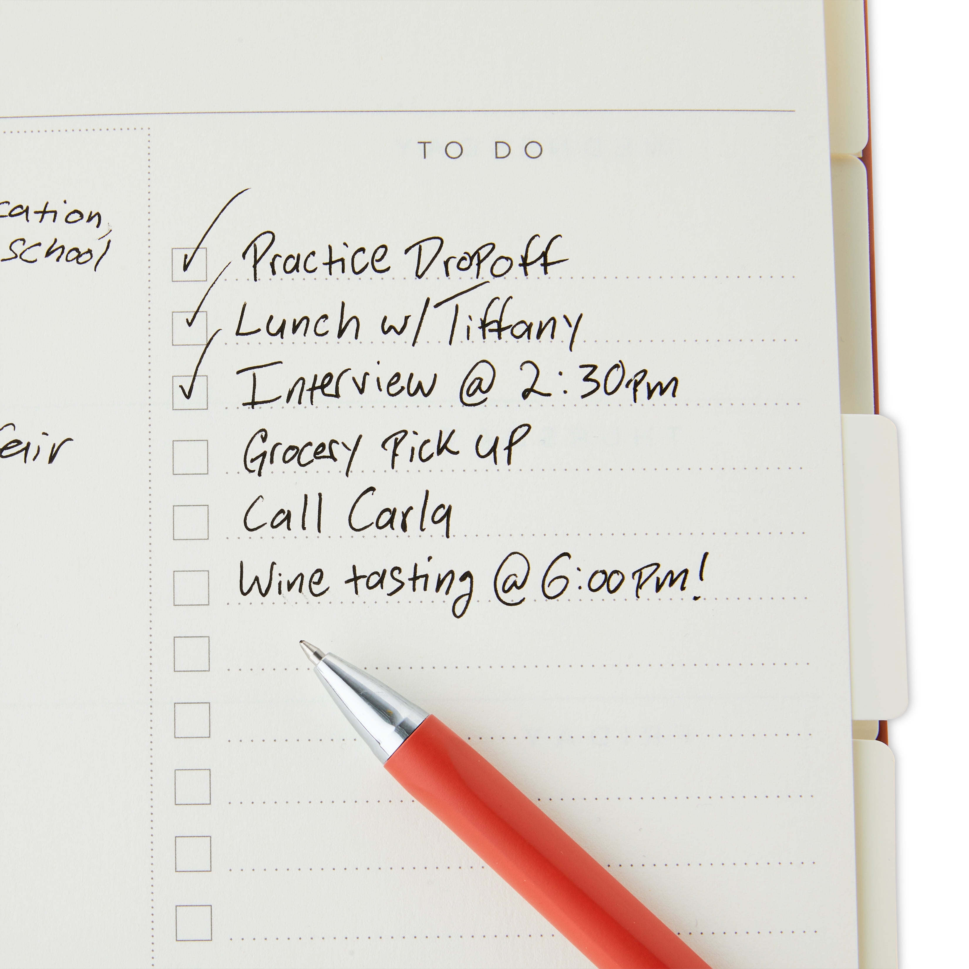 Pen+Gear Monthly, Weekly Large (9" x11") Peach Glaze 12 Month Undated, Planner Simulated Suede Planner