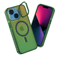 thumbnail image 1 of Funda Case Carcasa Tornasol Color Verde Con Soporte Premium Para iPhone 14 Plus / 15 Plus Compatible Con Magsafe., 1 of 7