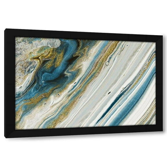 Marcus Prime 14x11 Black Modern Wood Framed Wall Art Titled - Azur Beauty In Gold