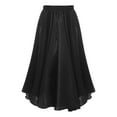 thumbnail image 4 of Kaerm Kids Girls Long Full Ballroom Dance Skirt Flamenco Belly Skirt Cha Cha Latin Rumba Samba Skirt Black 3-4, 4 of 5