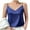 Navy, variant on Htigea Women's Silk Satin Camisole Cowl Neck Tank Top Cami Silky Basic Tank Shirt Blouses Gray,L