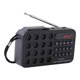thumbnail image 3 of Radio multifunción con reproductor MP3, miniradio FM portátil de bolsillo con auriculares Negro, 3 of 7