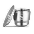 thumbnail image 2 of Compatible With Stainless Steel Coffee Capsule Reusable Refillable Coffee Capsule Cup Filter with Brush Spoon Powder-press Ring, 2 of 7