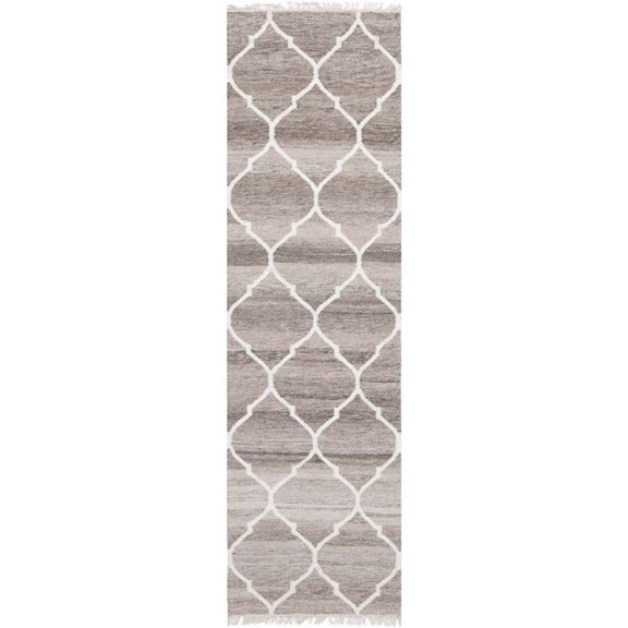 SAFAVIEH Natural Kilim NKM317A Light Grey / Ivory Rug