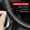 Black, variant on XUKEY 37~38 cm DIY Car Steering Wheel Cover Needle Thread Anti-slip Soft Genuine Leather