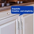 thumbnail image 4 of 6 PCS Knife Spoon Fork Kitchen Cabinet Closet Drawer Pull Handles Knobs 3-Inch Center to Center (Silver), 4 of 8