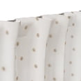 thumbnail image 5 of Mainstays Kids White and Metallic Gold Sun Sheer Overlay Blackout Rod Pocket with Back Tabs Single Curtain Panel, 38" W x 95" L, 5 of 7