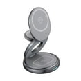 thumbnail image 3 of Yinanstore Support de Chargeur Sans Fil Portable pour Table, Léger, Robuste, Ajustable, Gris, 3 of 8