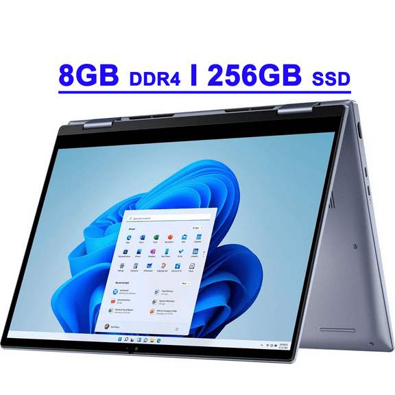 Dell Inspiron 14 7435 Premium 2-in-1 Laptop 14" FHD  ComfortView Touchscreen AMD 6-core Ryzen 5 7530U Processor 8GB DDR4 256GB SSD Backlit Fingerprint FHD Webcam ExpressCharge Win11 Silver