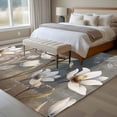thumbnail image 4 of Rectangle Area Rugs 6 x 9 Ft, Brown Grey Floral Non-Slip Residential Carpet, Spring Summer Botanical Vintage Indoor Crawling Mats Runner Rugs for Living Room/Dining Room/Bedroom, 4 of 8