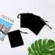 thumbnail image 4 of 50 Pcs 5 x 7cm Velvet Drawstring Bag, Small Jewelry Gift Display Packaging Bag, Candy Gift Bag, Party Holiday Gift Bag, Black, 4 of 4