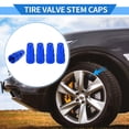 thumbnail image 2 of Tapones de válvula de neumático Unique Bargains 5 Pcs 18x7MM para ruedas de coche, tapón universal para coche y bicicleta de aleación de aluminio azul, 2 of 7