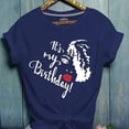 thumbnail image 2 of Pompotops T-Shirt d'Été à Manches Courtes Col Rond Imprimé Lettre pour Femmes, 2 of 5