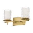 thumbnail image 2 of 1949-2V-MGLD-Z-Lite-Grayson - 2 Light Bath Vanity In Industrial Style-8.5 Inches Tall and 16 Inches Wide-Modern Gold Finish, 2 of 2
