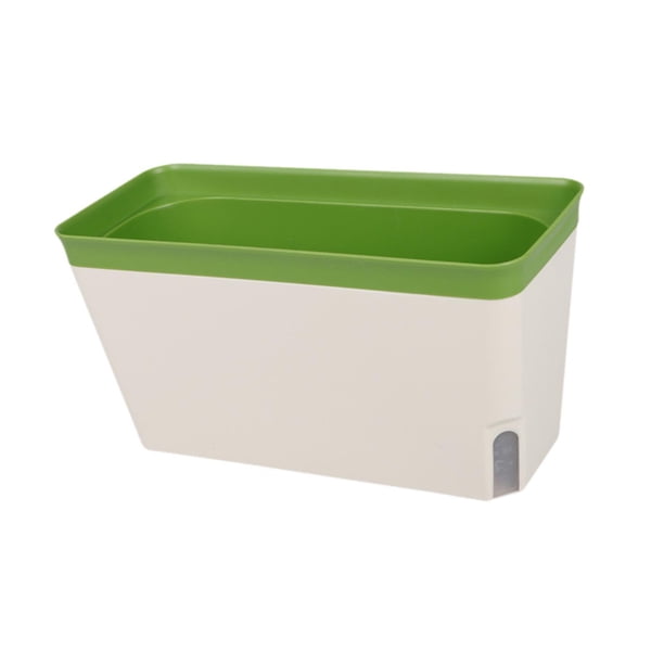 Maceta de riego automático con absorción de agua para plantas Verde