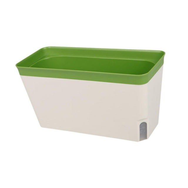 Maceta de riego automático con absorción de agua para plantas Verde