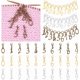 thumbnail image 1 of 33 piezas de 3 colores, números del 0 al 9, marcadores de puntada con cadena de aleación y cierre de langosta., 1 of 5