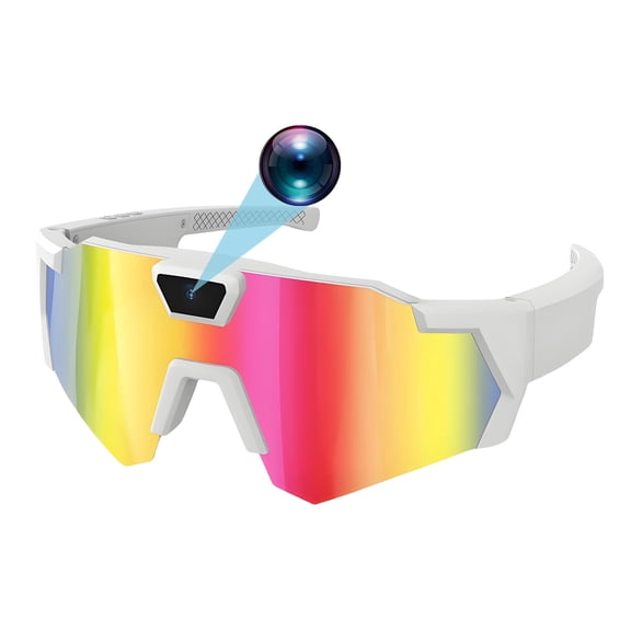 GJX Sun Glasses,Sports Smart Glasses,Anti-Glare AI Glasses,Smart Glasses with Camera for Cycling,Skiing,and Hiking