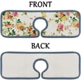 thumbnail image 6 of SKYSONIC Faucet Absorbent Mat 4 Pcs Retro Small Flowers Kitchen Faucet Splash Catcher Washable Counter Drying Pads Behind Faucet for Kitchen Bathroom, 6 of 7