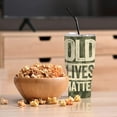thumbnail image 5 of Gifts for Men,Funny Birthday or Retirement Gifts for Men,Dad, Grandpa,Elderly Man,or Senior Citizen,Unique Gag Gifts for Men,Old Lives Matter Tumbler 30oz, 5 of 6