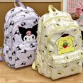 thumbnail image 4 of Mochila de gran capacidad Sanrio Kuromi Melody Cinnamoroll para niños y niñas, Bolsa Escolar de lona Kawaii con dibujos animados de Hello Kitty, 2025, 4 of 5