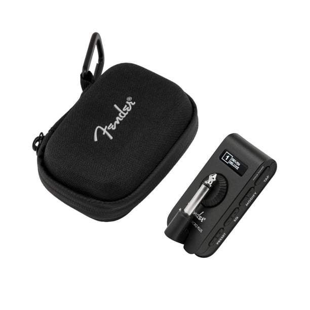 Amplificador digital Fender Mustang Micro Plus 50 modelos con funda negra