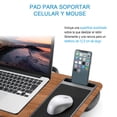 thumbnail image 4 of XINTM Mesa Para Laptop Ergon&oacute;mica, Escritorio Port&aacute;til para Laptop con Soporte Tel&eacute;fono, Alfombrilla, Tapizada Doble y Asas Transporte, para Port&aacute;tiles hast, 4 of 7