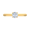 thumbnail image 3 of 0.38 Carat Prong Set Solitaire Diamond Engagement Ring Band in 14K Yellow Gold (Ring Size 4.5), 3 of 5
