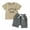 Beige, variant on Bagilaanoe 2pcs Toddler Baby Boy Shorts Set Short Sleeve Letter Print T Shirt Tops + Shorts 6M 12M 18M 24M 3T Kids Casual Summer Clothes