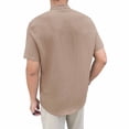 thumbnail image 3 of WIZUTIZ Mens Summer Beach Shirt Breathable Henley Shirts Button Up Tshirt Going Out Tops Vacation Tees Short Sleeve Tshirts, 3 of 3