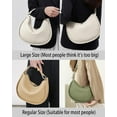 thumbnail image 2 of Woven Crossbody Bag Leather Crescent Bag Woven Tote Bag Crossbody Purse for Women Handbag Shoulder Bag Top-Handle Bag Hobo, 2 of 9