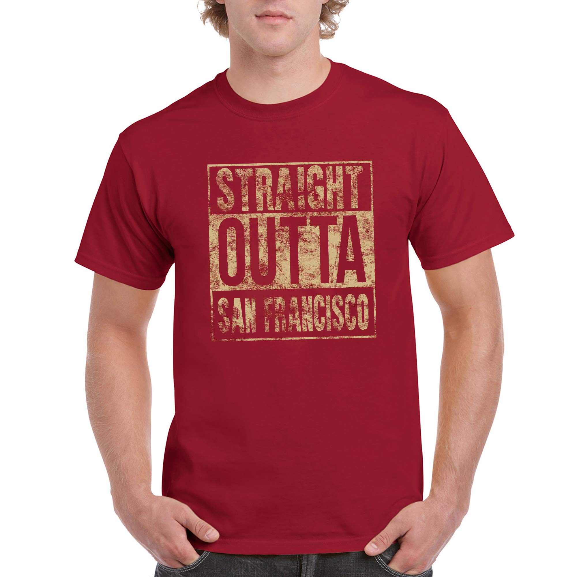 Straight Outta San Francisco - San Francisco Football T Shirt - Large - Cardinal - image 5 of 6
