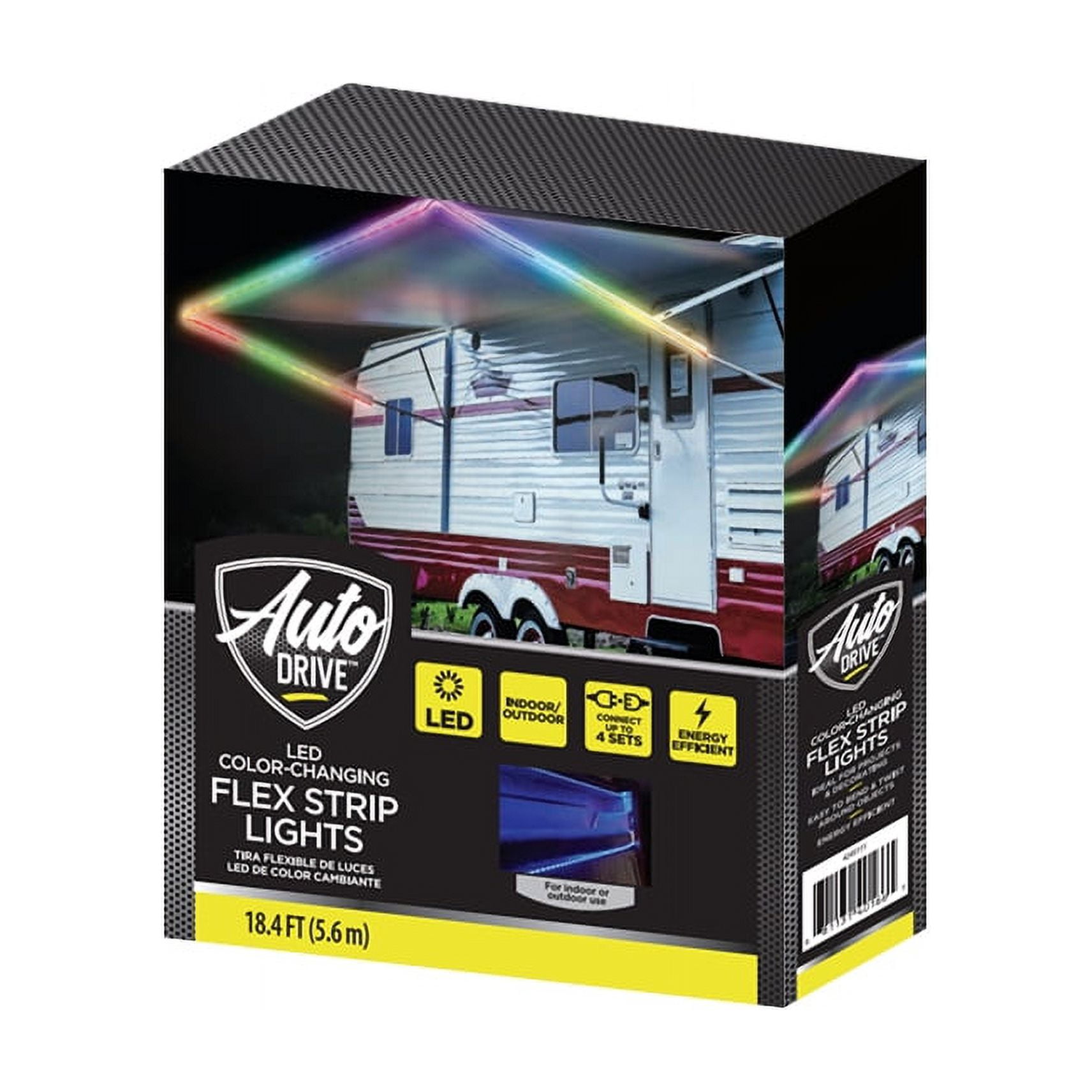 Auto Drive 120 Volts Multicolor LED Strip Lights with Remote