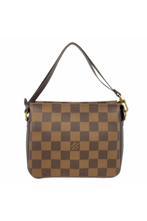 Pre-Owned Louis Vuitton Damier Trousse Makeup Bag/Pouch N51982 Ebene (Women's)