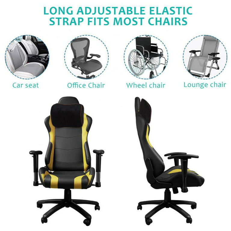 Leonard Lumbar Support Pillow for Chair and Car, Memory Foam Back Cushion  for Back Pain Relief - Ideal Back Support for Office Chair, Computer,  Carseat, Gaming Chair, Recliner 