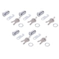 thumbnail image 4 of Cam Lock, High Strength Waterproof Zinc Alloy Tubular Cam Locks Security Antioxidant 30mm/1.18in 5 Set  For Tool Box For Drawer, 4 of 8