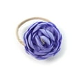 thumbnail image 3 of My Lello Baby Girl Ranunculus Flower Stretchy Nylon Elastic Headbands Set 2pcs - Medium - Sweet Iris / Periwinkle, 3 of 7