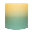 thumbnail image 3 of Northlight 6" Sage Green Battery Operated Flameless LED 3-Wick Flickering Wax Pillar Candle, 3 of 7