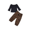thumbnail image 3 of SUNSIOM Baby Girls Autumn Clothes Set Off Shoulder Tops + Long Pants, 3 of 9
