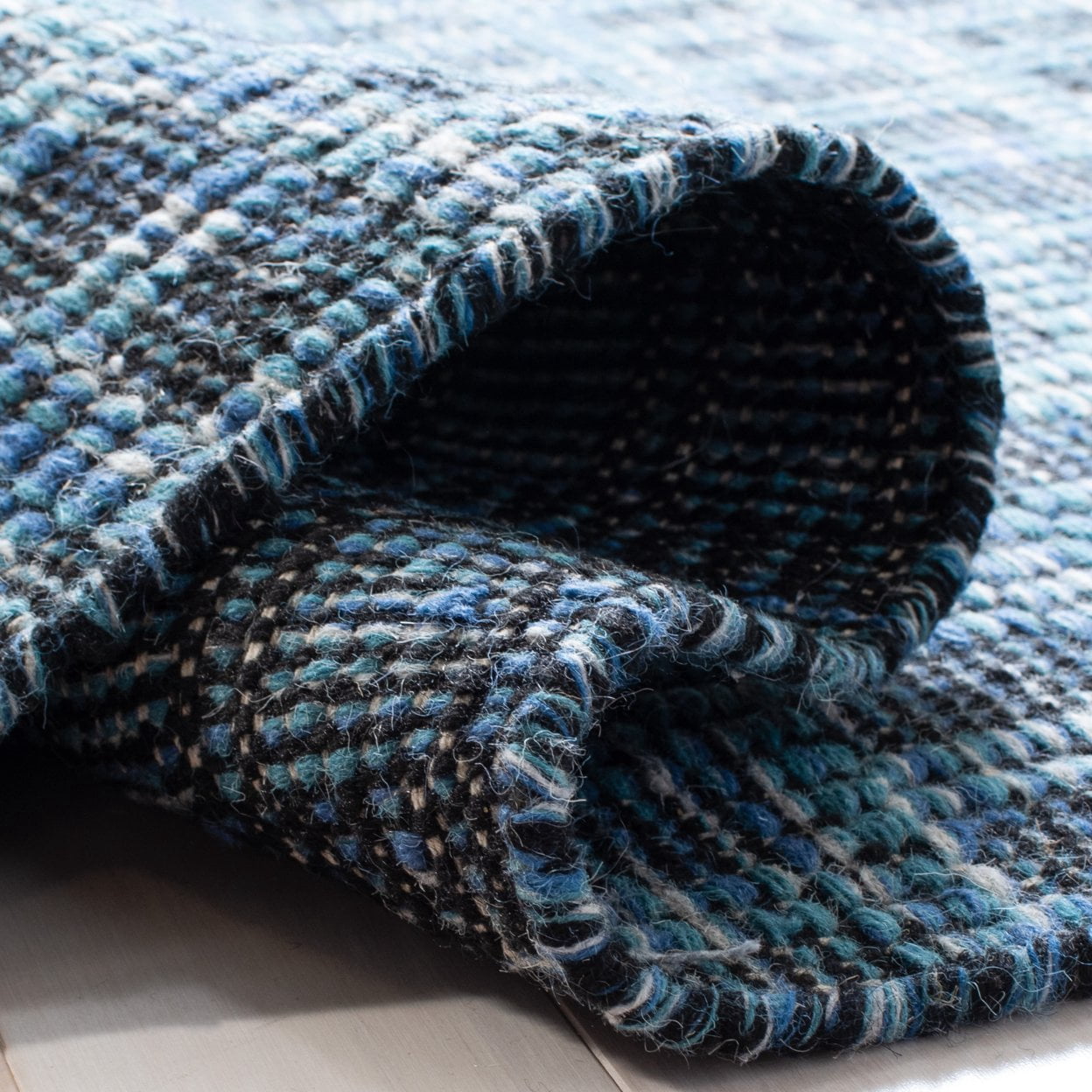 SAFAVIEH Kilim Ottoline Geometric Area Rug, Blue/Black, 5' x 8'