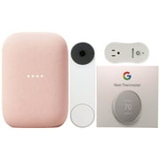 Google Nest Video Battery Doorbell with Speaker and Thermostat with Home Outlet for Google Fans