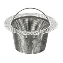 Stainless Steel Kitchen Sink Strainer with Handle, 4.25" OD x 2.56" ID x 2.17" Depth for Most Kitchen Sink, Silver