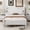 White, variant on Euroco Wood Full Size Retro Style Platform Bed, White