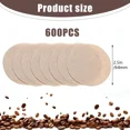 thumbnail image 3 of 600/800/1000 PCS Unbleached Coffee Filters Compatible with Aeropress Coffee Make, 3 of 5